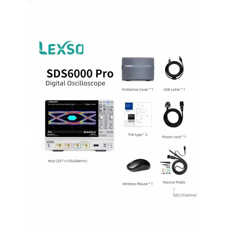Siglent High-resolution Digital Oscilloscope SDS6034 6054 6104 6204 H10 Pro With Four Channels  lexso