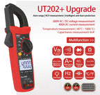 UNI-T UT202+ DC 600V 400A Current Voltage Meters Temperature Multimeter Capacitance Clamp Meter Digital 4000 Counts Current Test lexso