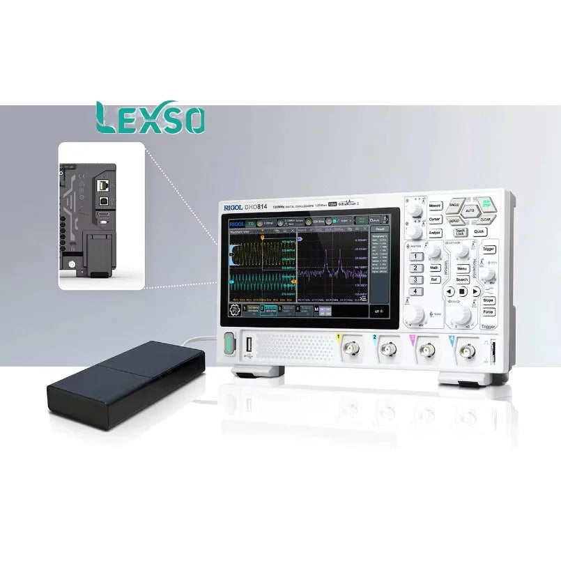 Rigol DHO814 Digital Oscilloscope 25Mpts Maximum Storage Depth 4 Channels 1.25GSa/s Sampling Rate lexso