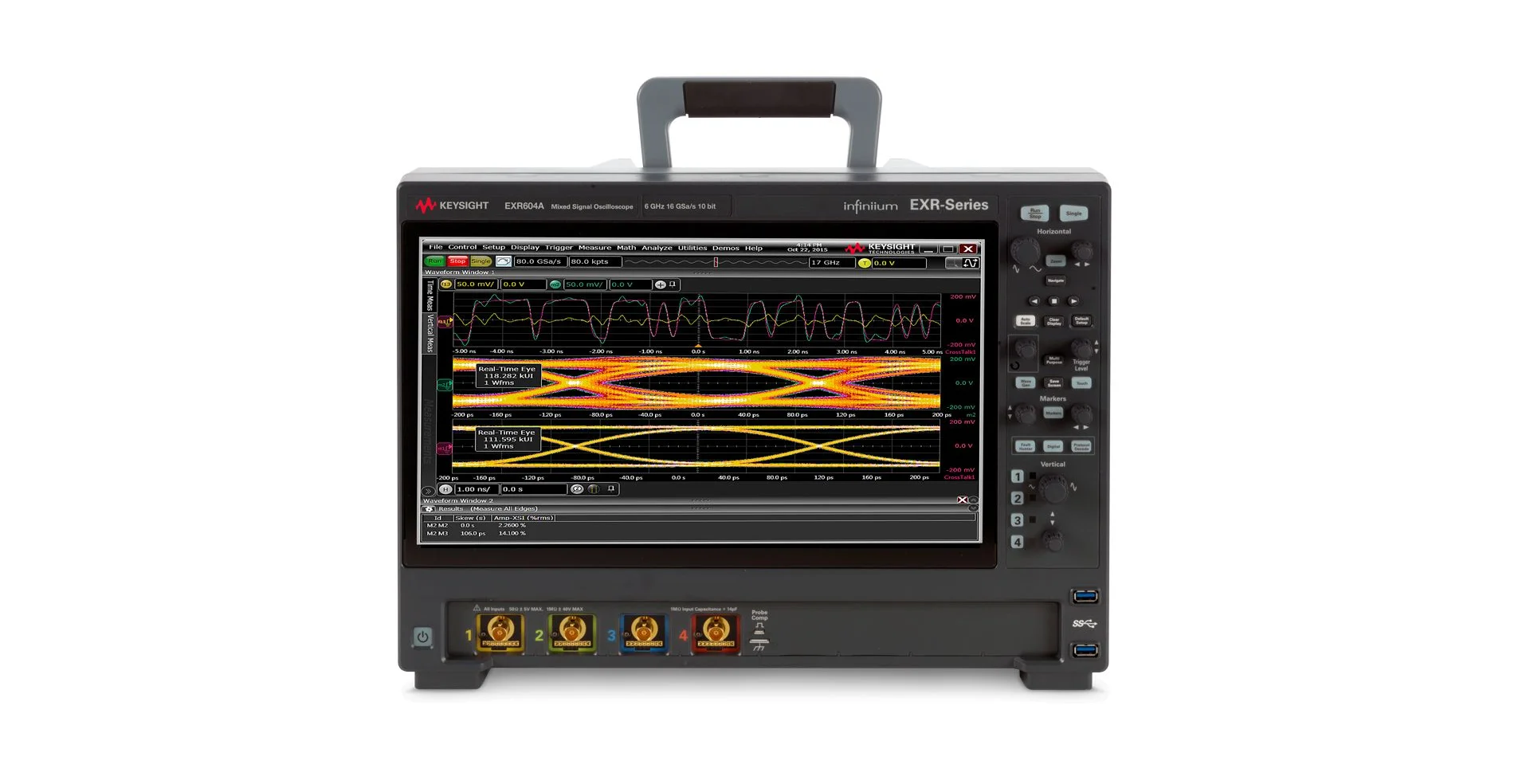 TTLTES KEYSIGHT EXR604A Infiniium EXR-Series Oscilloscope 6 GHz 4 Channels
