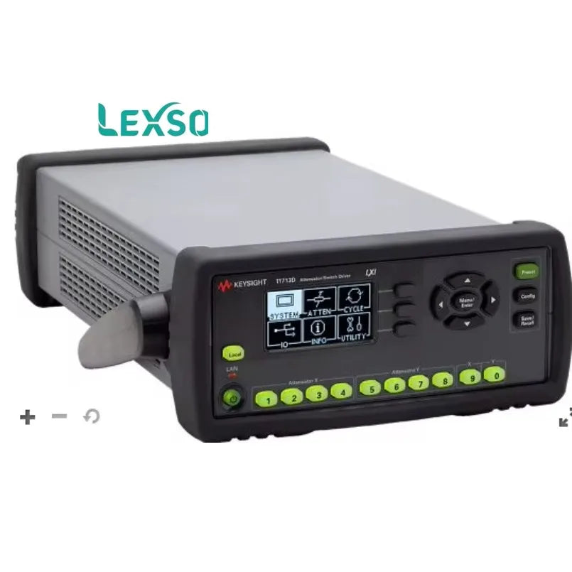Keysight 11713D Attenuator / Switch Driver ,controls up to 10 SPDT Switches and 2 Programmable Attenuators    lexso