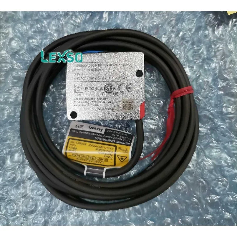Keyence OP-88025 New Brand Sensor-to-controller Cable for 4-pin M12 Connector Type LR-T Series Laser Sensor lexso   ytdi