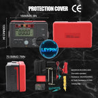 UNI-T UT521 UT522 Digital Earth Ground Tester Kit Electronic Ohmmeter for Ground Insulation Testing     lexso