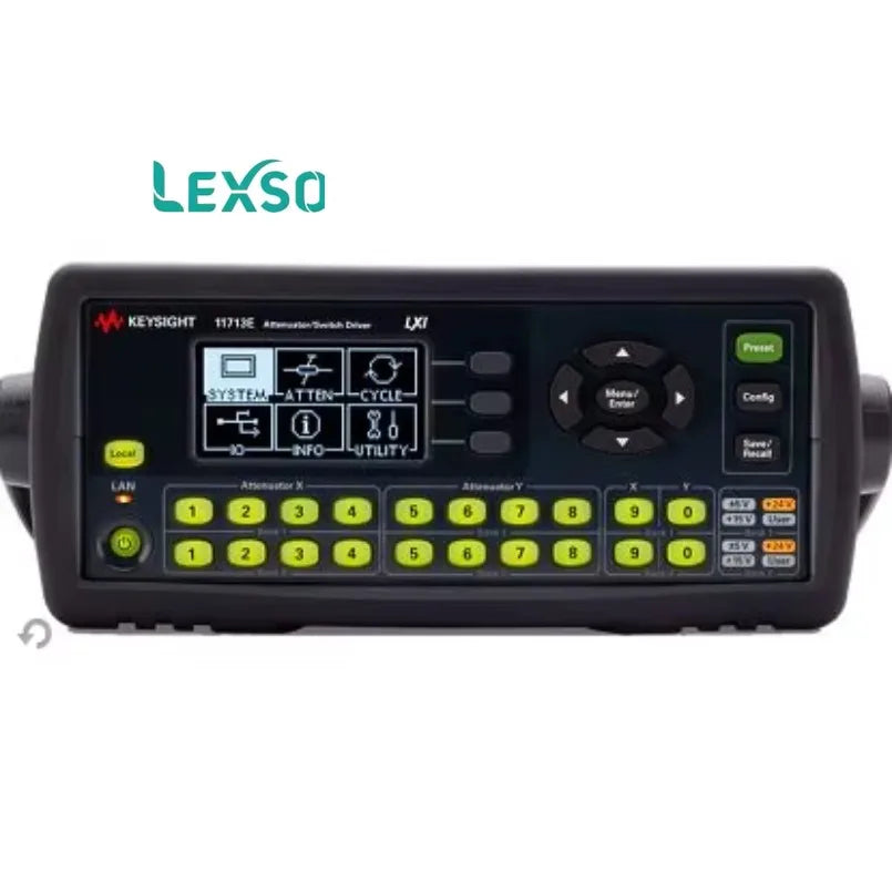 Keysight 11713E Attenuator / Switch Driver,5 V, 15 V, and 24 V Tri-voltage Supply,3.4 a Maximum Continuous Current.    lexso