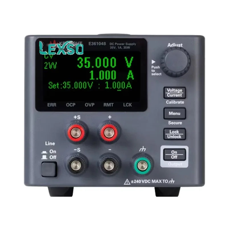 Keysight E36104B DC Power Supply 35V, 1A, 35W, Voltage:0.05% + 12mV, Current:0.05% + 0.6mA, Ripple and Noise:20Hz to 20MHz lexso