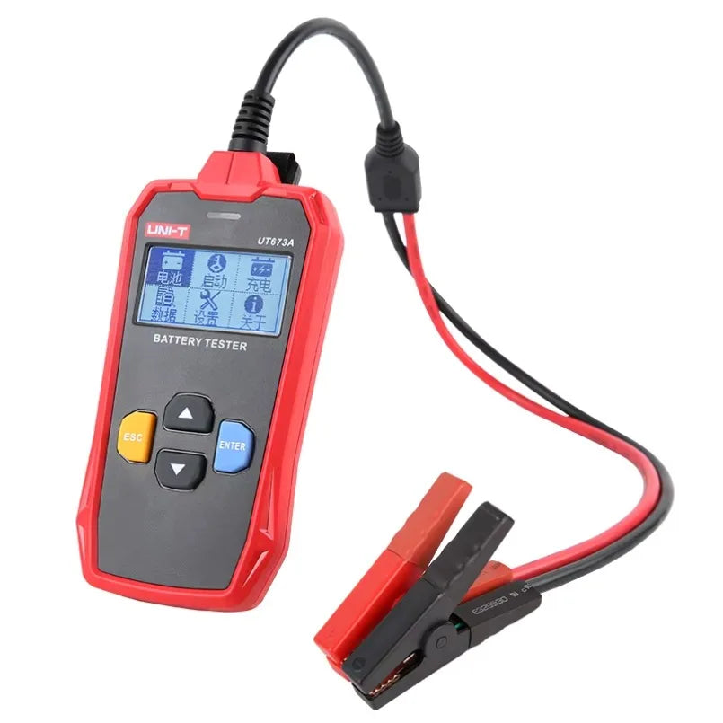 UT673A Car Battery Tester Charger Analyzer 12V 24V Voltage Battery Test Car Battery Tester Charging Scanner Tool lexso