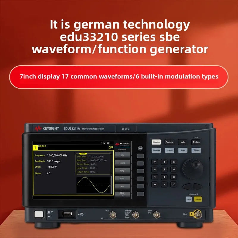 Keysight EDU33210 Series SBE Waveform Function Generator Customizable OEM Support-Models EDU33211A and EDU33212A 3-Year Warranty    ytdi