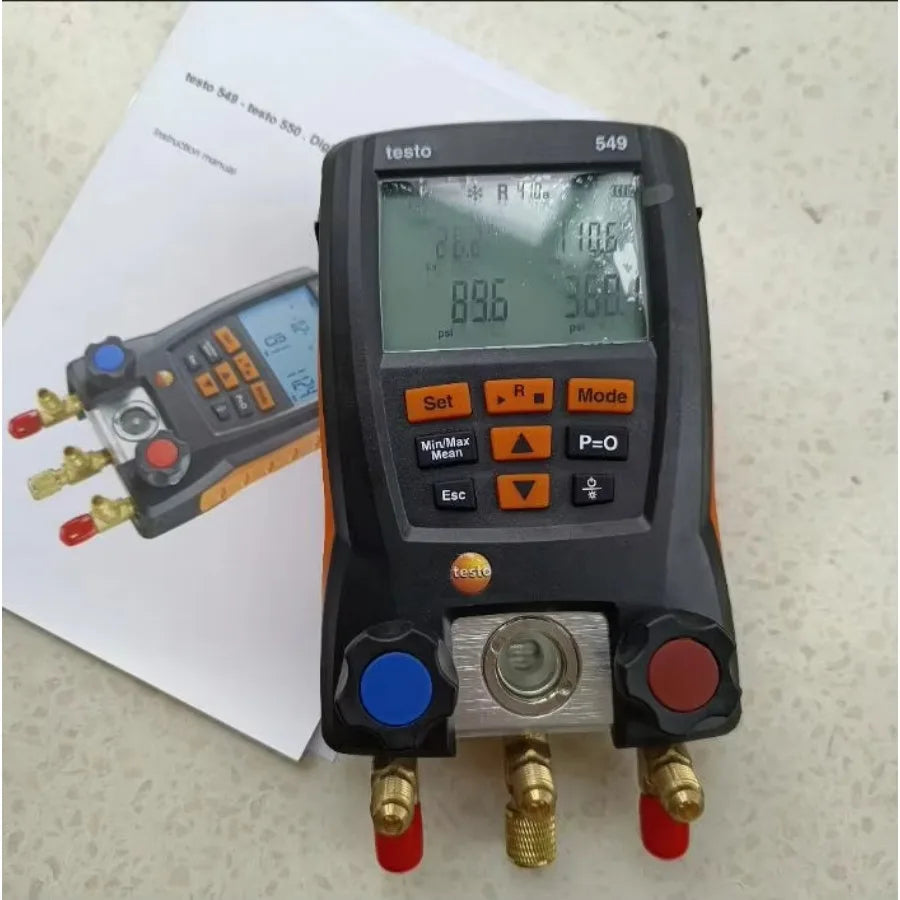 Testo 549 Electronic Refrigerant Gauge Group Pressure Gauge Pressure Meter Digital Pressure Gauge LS   ytdi