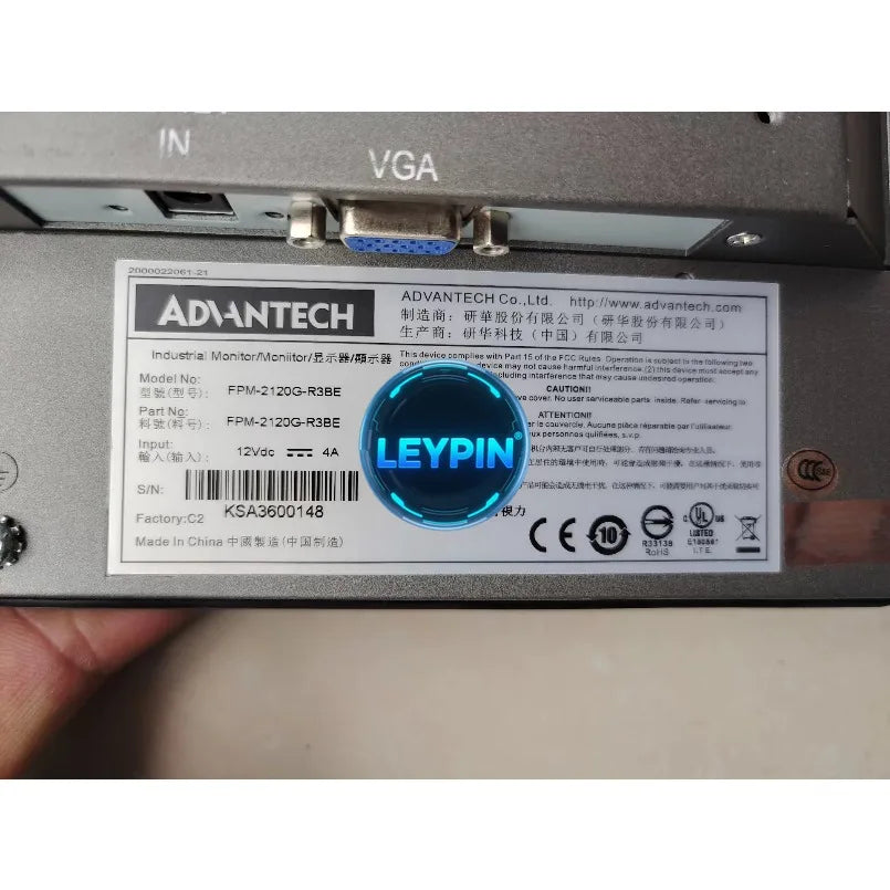 Advantech FPM-215 IP66 Waterproof Industrial Monitors Support for HDMI DP and VGA Ports Compatible with Panel Mounting    ytdi