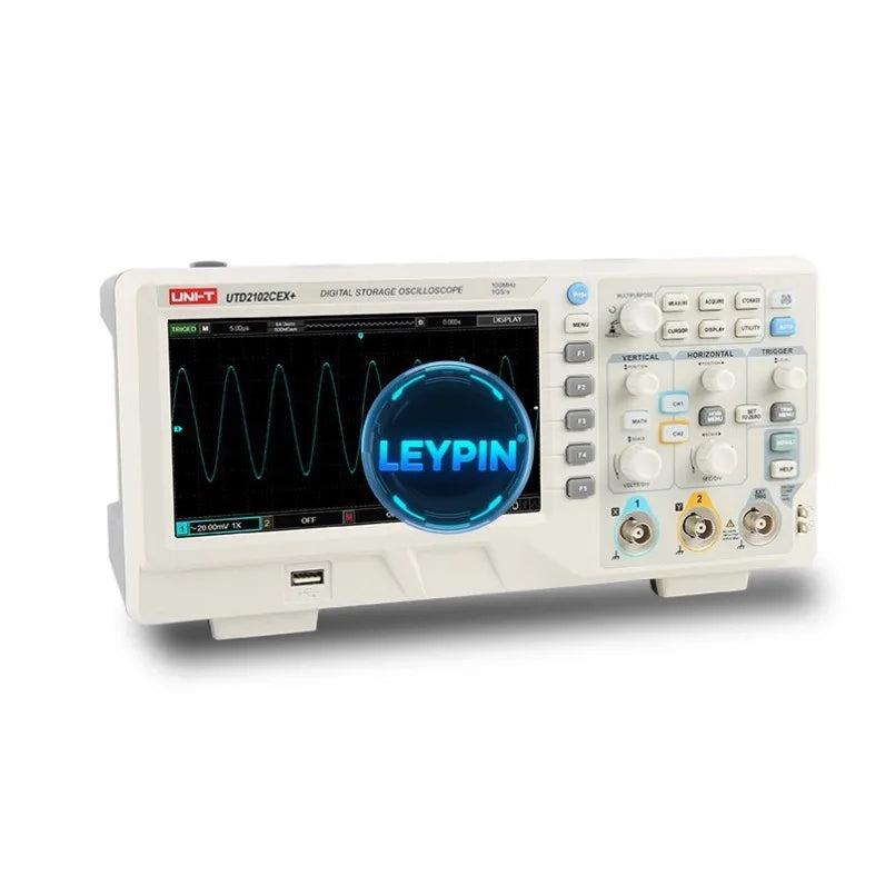 UNI-T UTD2102CEX+ (2 Channels / 100 MHz) UTD2052CEX+ 50MHz UTD2202CEX+ 200 MHz 1GSa/s 64kpts 5000 Wfms/s 6   lexso