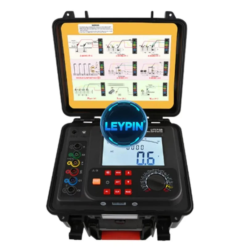 UNI-T UT575B Double-clamp Multifunctional Earth Tester Multiple Measurement Methods Voltage Current Double Clamp Method      lexso