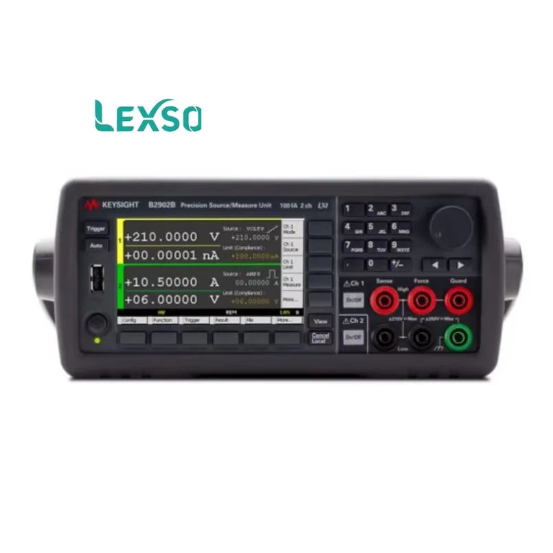 Keysight B2902B Precision Source/Measure Unit(2Ch, 100FA),  210V, 3A DC/10.5A Pulse    lexso