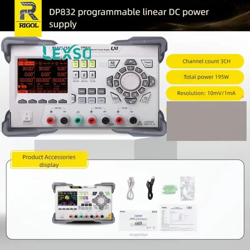 Rigol DP832A Programmable Silent DC Power Supply with Built-in Timing Output for Laboratory Use OEM Customization   lexso