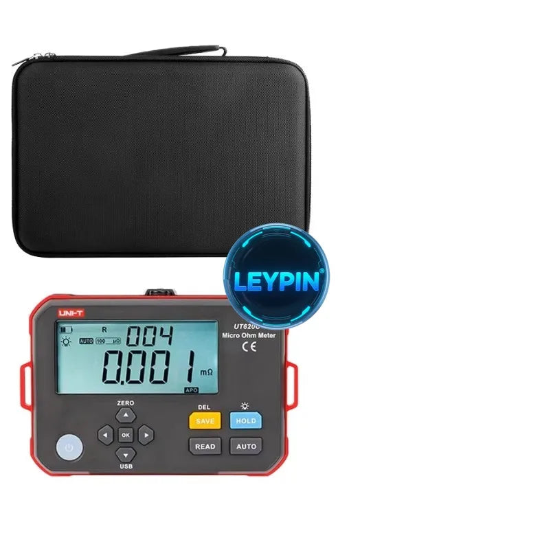 UNI-T UT620C Digital DC Low Resistance Meter Micro Ohm Meter Cable Wire/Coil/Motor Tester 0.001m~300.0k Range  lexso