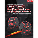 UNI-T LM50T Portable Laser Range Tape Measuring Laser Meter Tape Precise Mini Digital Tape Measure Laser Ddistance Meter lexso