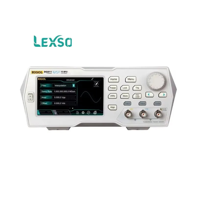 Rigol DG811 1 Channel 14-Bit Resolution for Measurement Arbitrary Waveform Generator 10MHz 125Msa/s Sampling Rate 4.3-Inch lexso