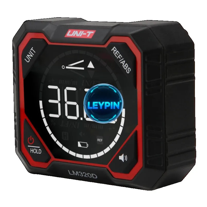UNI-T LM320D/LM320E/LM320F Angle Meter with Lithium Battery 4 90 LED-backlit Measurement MM/M IN/FT   lexso