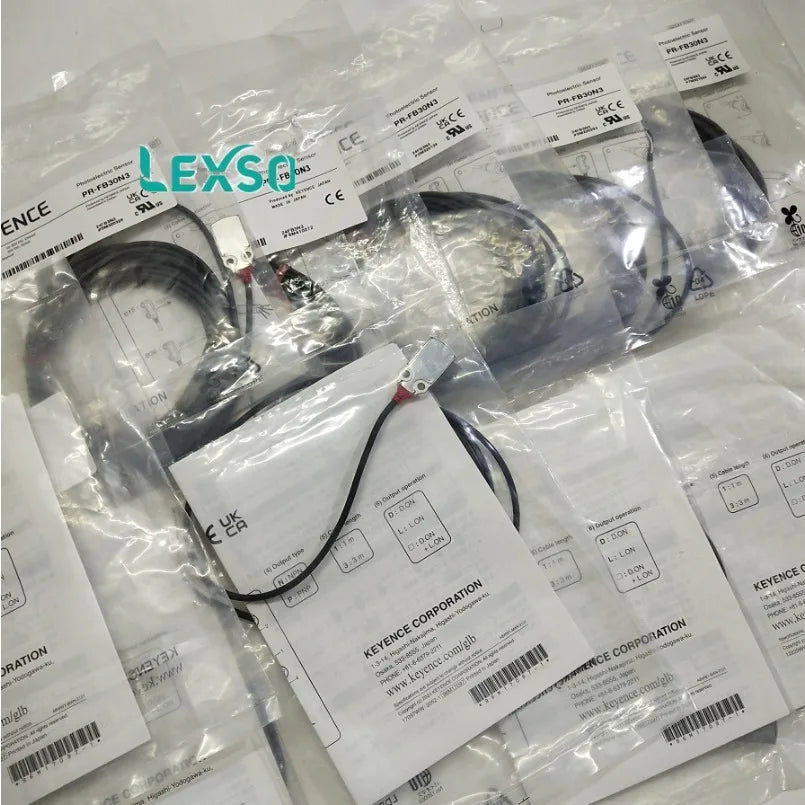 Original Keyence PR-FB30N3 Photoelectric Switch Sensor Flat Reflective Cable Type 30mm lexso   ytdi