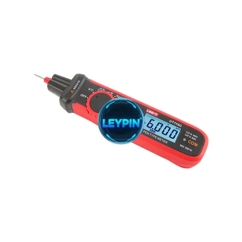 UNI-T UT118C Pen-Type Meter AC/DC 600V True RMS Two-Color Mold for Test Instrument     lexso