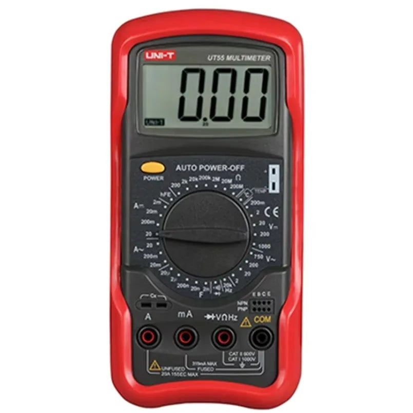 UNI-T UT55 Handheld Multimeter Tester Digital Multimeter 1000V 20A High Precision AC DC Voltmeter Ammeter Resistance Diode Test lexso