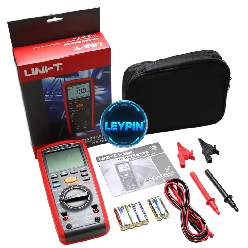 UNI-T UT505A Handheld True RMS Insulation Resistance Tester UT505B Digital Multimeter Measure Insulation Resistance PI DAR  ytdi