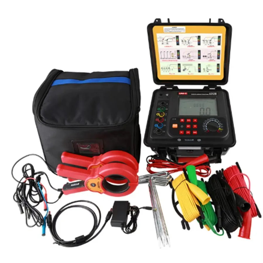 UNI-T UT575B Double-clamp Multifunctional Earth Tester Multiple Measurement Methods Voltage Current Double Clamp Method LS    ytdi