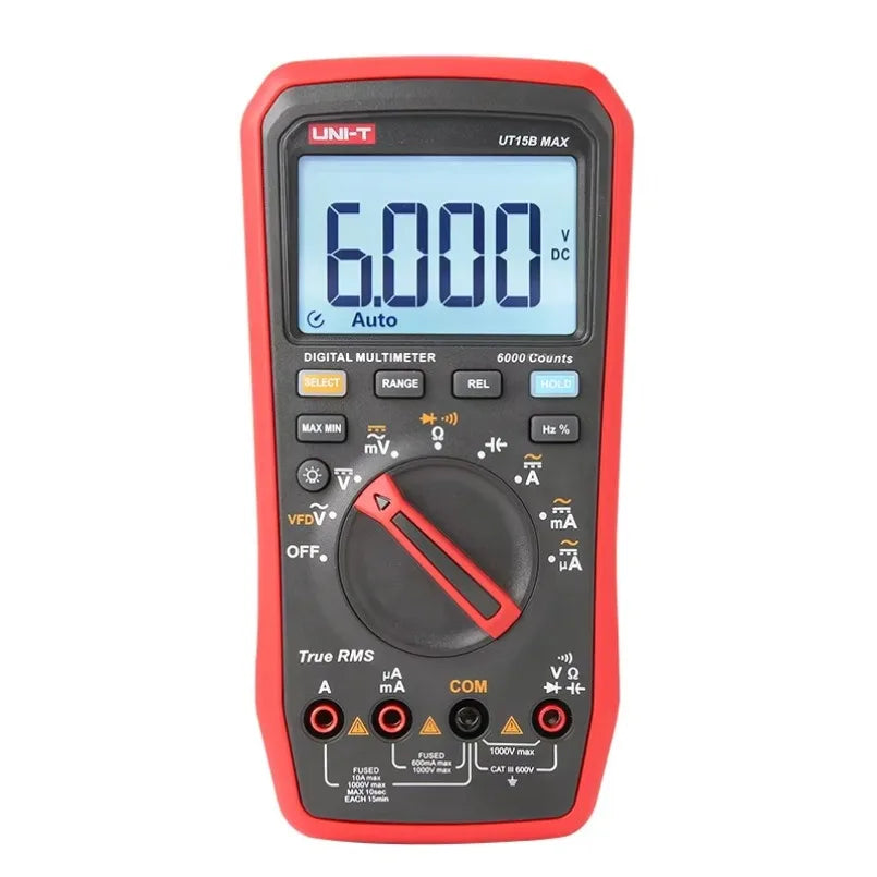 UNI-T UT15B Digital Multimeter with VFD Display 1000V 10A True RMS Resistance Capacitance Frequency Test Meter lexso