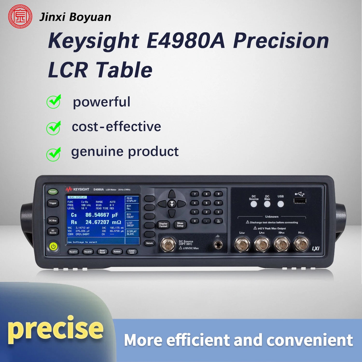 KEYSIGHT Agilent E4980A Precision LCR Meter E4980A