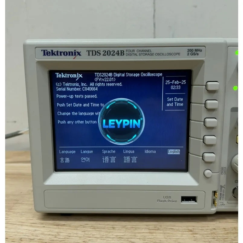 Used Tektronix TDS2024B Digital Oscilloscope 200MHz 2GS/s      ytdi