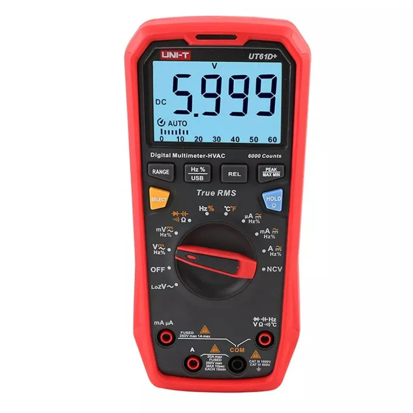 UNI-T Ut61b+ Ut61e+ Ut61d+ Handheld Professional Digital Multimeter Tester Unit True Rms Auto Range 6000 Counts Ac 1000v LS    ytdi