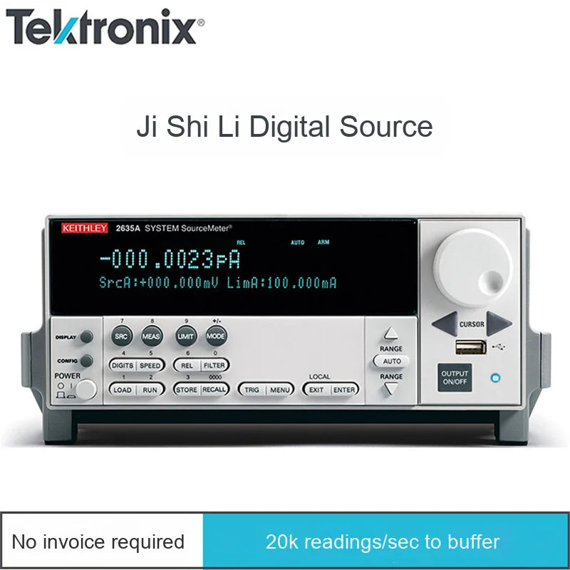 Tektronix JSTLE Benchtop Dual Channel System 2600B Series SMU Source Meter 2612B 2635B for Electronic Measuring Instruments