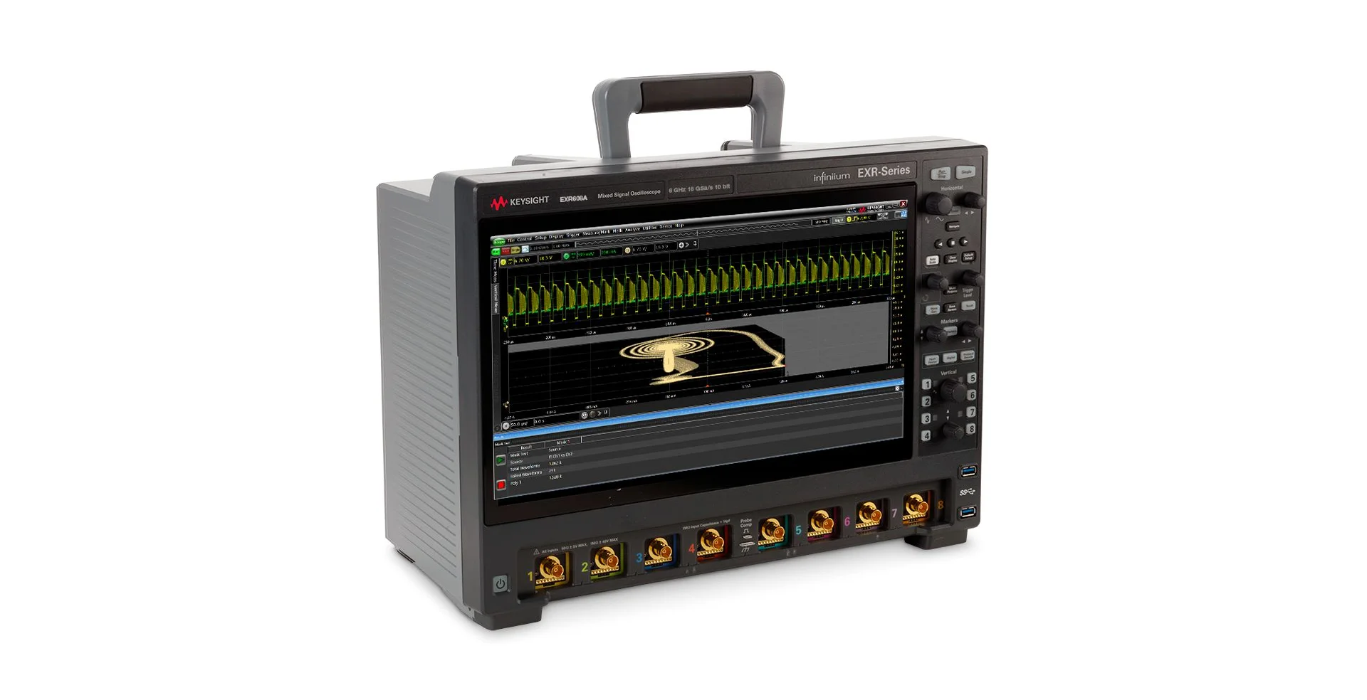 TTLTES KEYSIGHT EXR608A Infiniium EXR-Series Oscilloscope 6 GHz 8 Channels 16 GSa/s Sample Rate