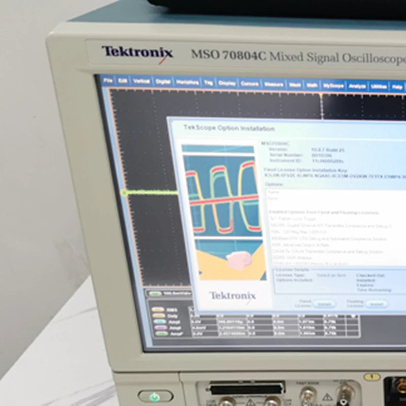 Second-hand Tektronix MSO70804C 8GHz 4-Channel Digital and Mixed Signal Oscilloscope