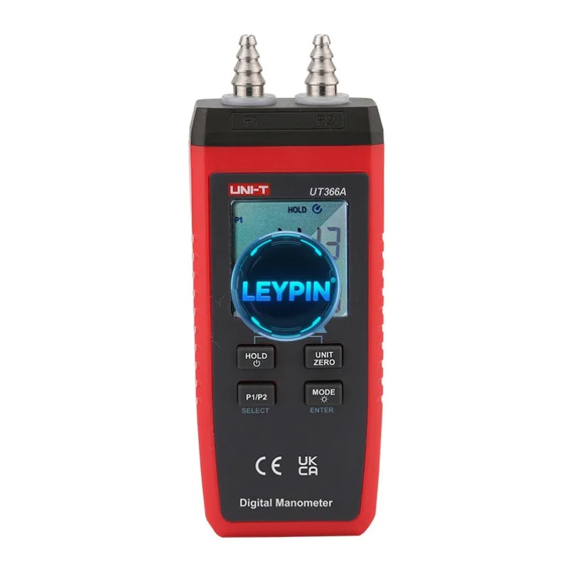 UNI-T UT366A Digital Manometer with LCD Backlight P1/P2 Independent Measure Auto Power Off Range 0 to 15.00  lexso