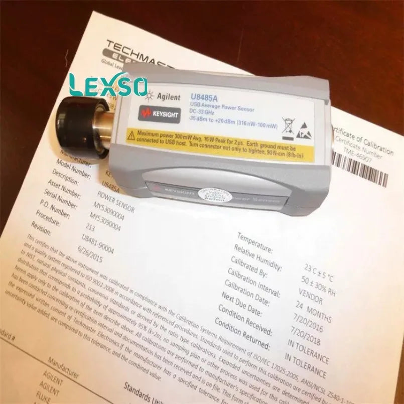 Keysight U8485A USB Thermocouple Power Sensor, 10MHz-33GHz, -33dBm to +20dBm, 400 Readings/s   lexso