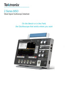Tektronix 2 Series MSO Portable Mixed signal Oscilloscopes MSO22 70 MHz - 500 MHz Educational Equipment Price Contact Us   ytdi