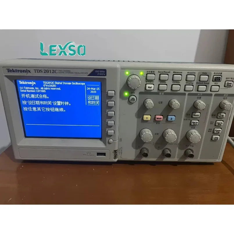1PCS Tektronix TDS2012C 100MHz 2Ch Oscilloscope Used   lexso
