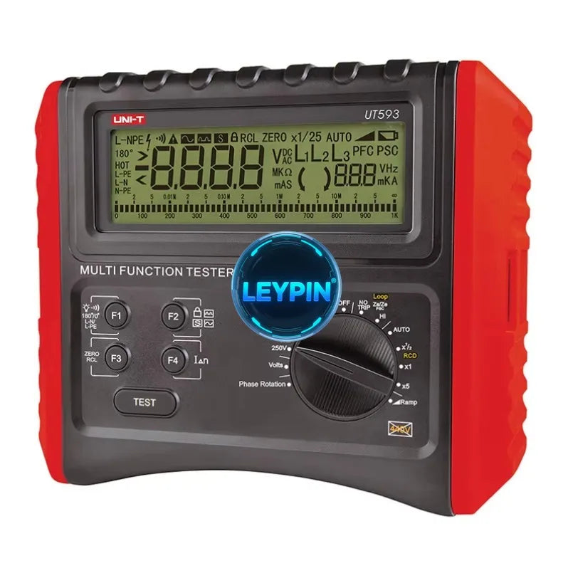 UNI-T UT593/UT595 Comprehensive Electrical Tester with Low Resistance Continuity 220v Voltage for Test Function      lexso