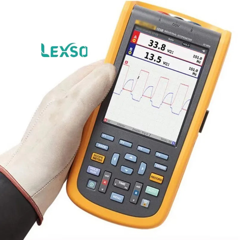 123B Industrial for 20MHz 2-Channel 4 GSa/s 40MS/s True RMS Multimeter Recorder CAT IV 600V  lexso