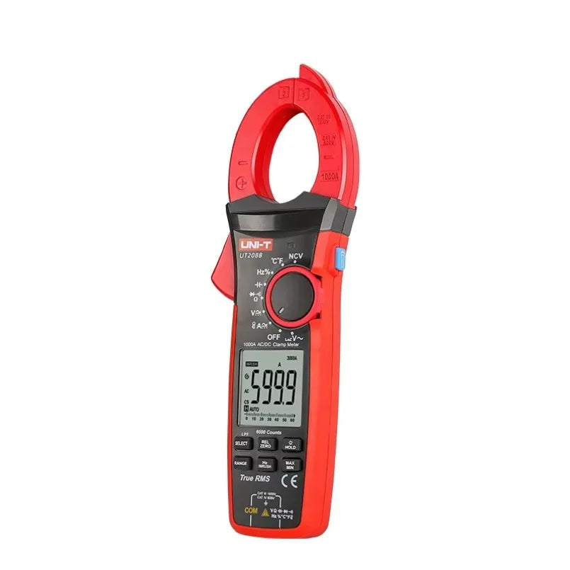 UNI-T UT208B True RMS Digital Clamp Meter AC DC Current 1000A 1000V LPF 6000 Count Backlight Flashlight Multimeter Tester lexso