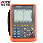 VICTOR 5000 1000A Current Sensor Handheld Electrical Energy Analyzer Meter 4 Channel Voltage Current USB 3 Phase Smart Digital   ytdi