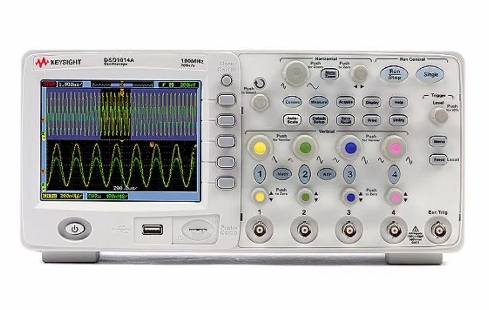 Keysight Used DSO1014A Oscilloscope, 4-channel, 100 MHz (Agilent DSO1014A)