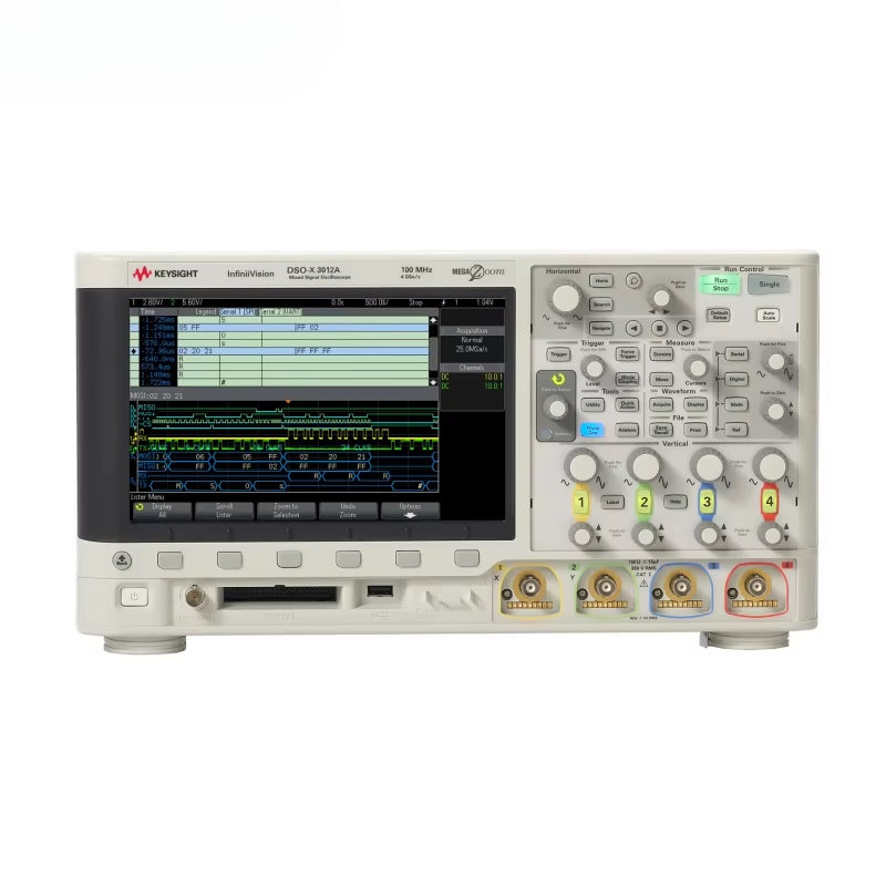 Keysight DSOX3034T 350MHz Bandwidth 5GSa/s Sample Rate 4 Analog Channels 4Mpts Memory 8-Bit Resolution Digital Oscilloscope