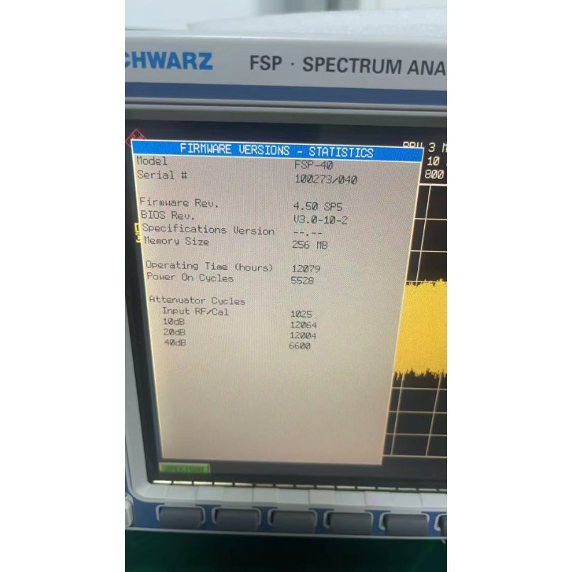 R&S FSP40 Spectrum Analyzer 9 kHz to 40 GHz Comprehensive Performance Improvement
