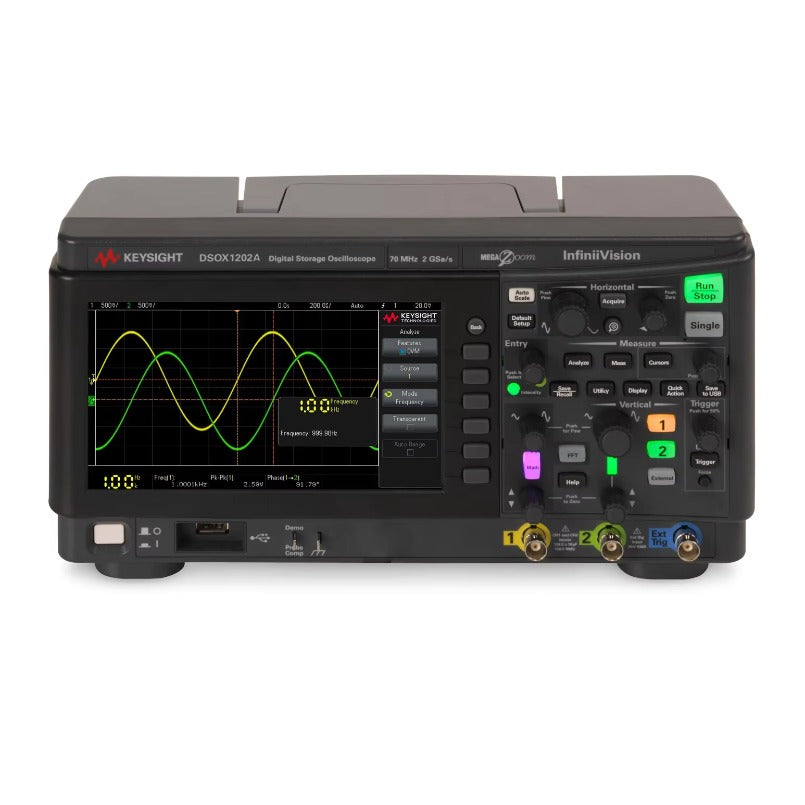 Keysight Technologies DSOX1202A InfiniiVision 1000 X Series 200MHz Bench Oscilloscope 2 Analogue Channels Measuring Instrument lexso