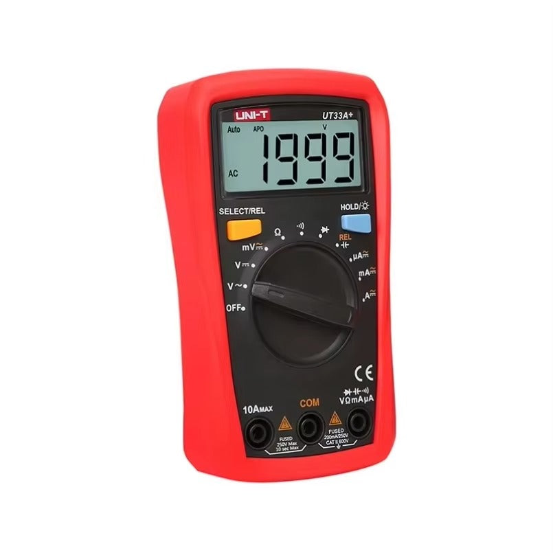 UNI-T UT33A+ Multimeter Digital Display Capacitance Tester with Backlight Display LCD AC DC Voltage Current Resistance lexso