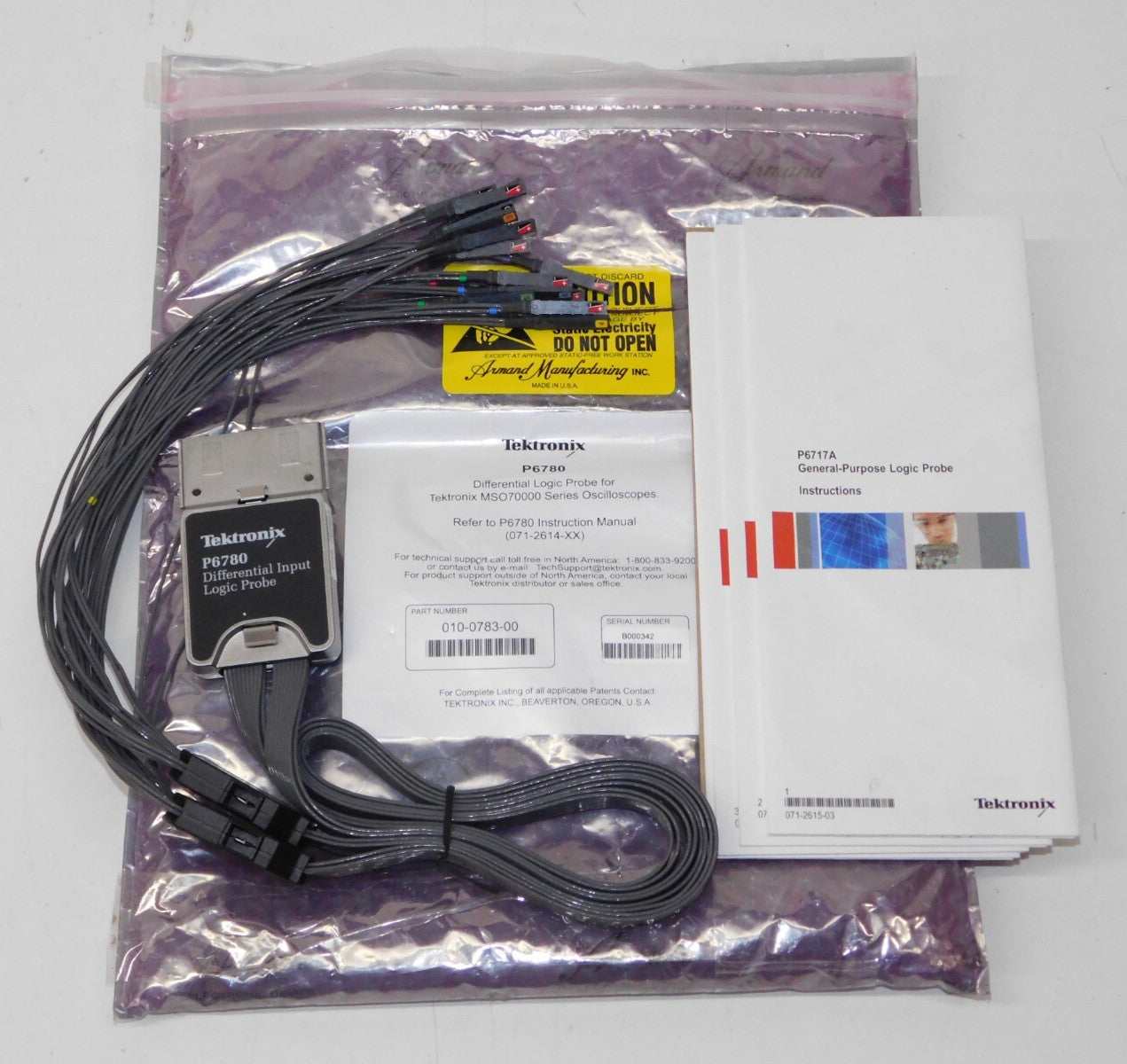 Tektronix P6780 17 Channel Differential Input Logic Probe MSO70000 Oscilloscope    ytdi