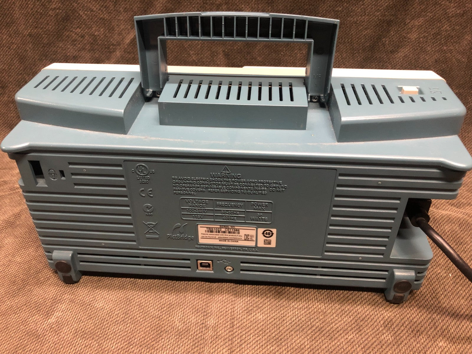 Tektronix TBS 1022 Two Channel Digital Storage Oscilloscope 25MHz, 500MS    ytdi