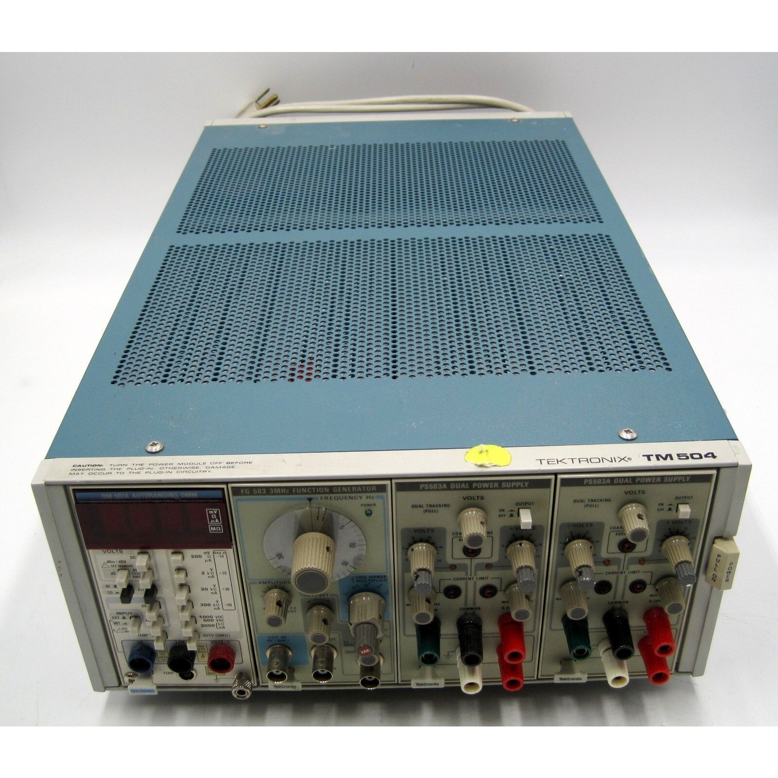 Tektronix TM504 Mainframe with 2 - PS503A, FG503 & DM502A Function Generator    ytdi