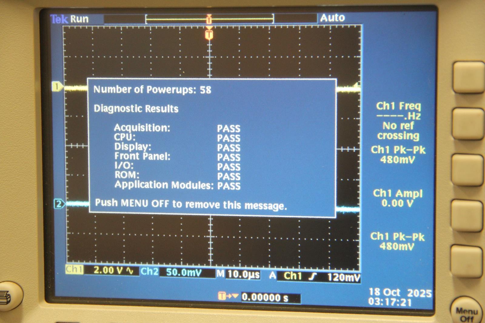 TEKTRONIX TDS 3032C 300MHz 2.5GS/s Digital Phosphor Oscilloscope Passes Selftest    ytdi
